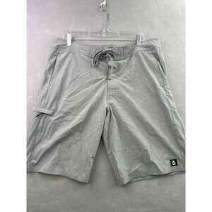 Orageous Board Shorts Mens Large Grey Drawstring Wide Leg Swimwear